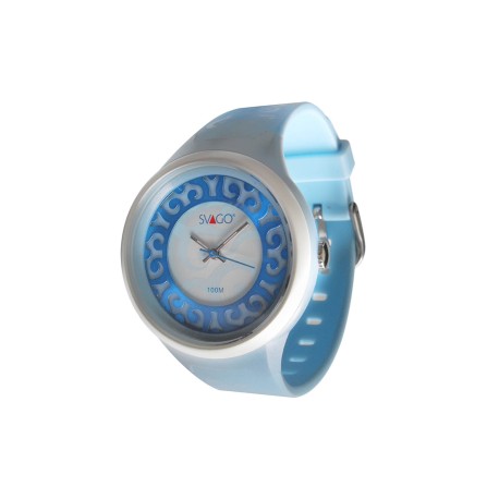 RELOJ ANALOGO SVAGO AZUL