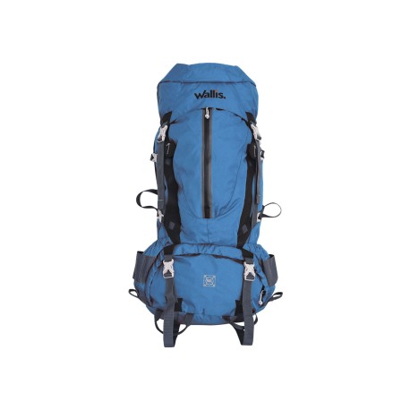 MOCHILA DE MONTAÑA WALLIS AZUL/GRIS 90L