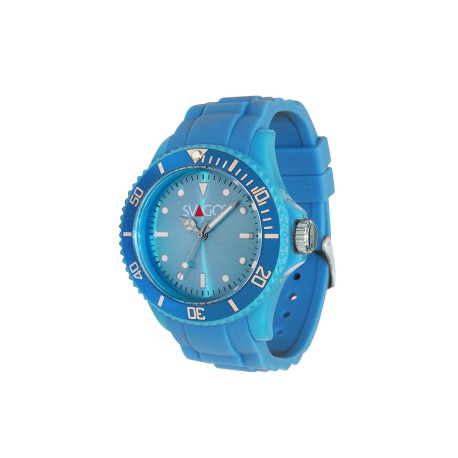 RELOJ ANALOGO SVAGO UNISEX BISEL GIRATORIO AZUL