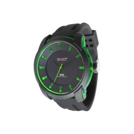 RELOJ ANALOGO SVAGO NEGRO/VERDE